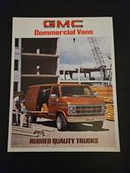Brochure GMC Commercial Vans 1980 USA, Boeken, Auto's | Folders en Tijdschriften, Ophalen of Verzenden, Zo goed als nieuw, Overige merken