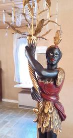 2 (duo) Venetiaanse Blackamoor lampen (man en vrouw) 2m30, Antiek en Kunst, Antiek | Lampen, Ophalen