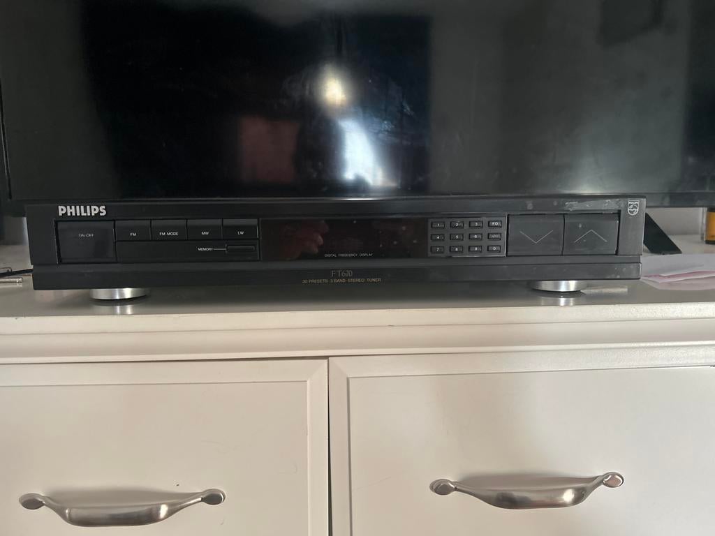 Philips FT670 Stereo Tuner - Vintage, Audio, Tv en Foto, Ophalen of Verzenden, Gebruikt, Analoog