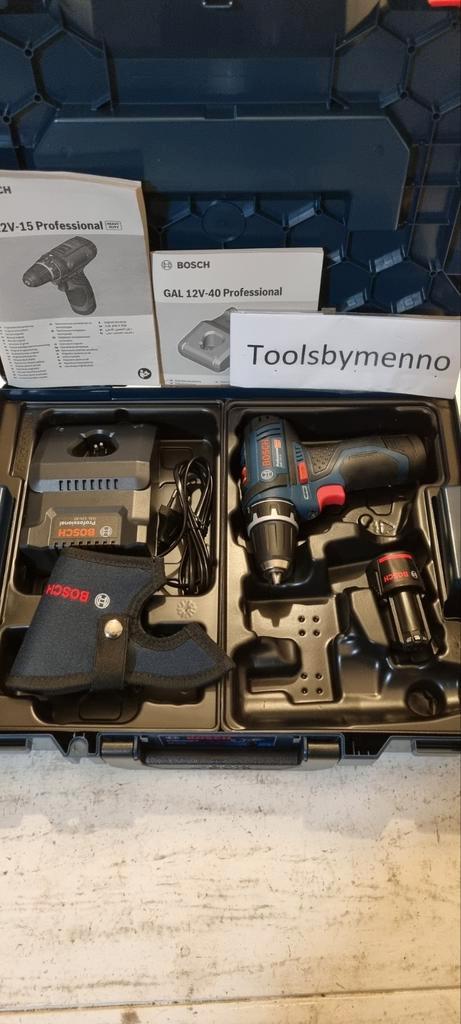 NIEUW  Bosch Blauw GSR 12V-15 accu boor/schroefmachine 12V, Doe-het-zelf en Verbouw, Gereedschap | Boormachines, Nieuw, Boor- en Schroefmachine