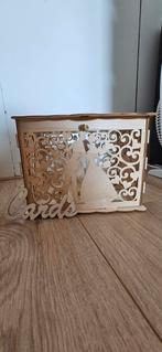 Kaartendoos Bruiloft (incl slotje & 'Cards' Decoratie), Kleding | Dames, Ophalen of Verzenden, Zo goed als nieuw, Accessoires