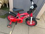 Kinderfietsje cars 12 inch, Fietsen en Brommers, Fietsen | Kinderfietsjes, Ophalen, Gebruikt, Minder dan 16 inch, Zijwieltjes