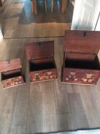 Kistjes, drie stuks, Ophalen, Gebruikt, Minder dan 50 cm, Minder dan 50 cm