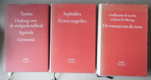Ambo Klassiek - 3 delen - Tacitus - Sophokles - de Lorris, Boeken, Literatuur, Gelezen, Nederland, Ophalen of Verzenden