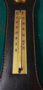 barometer met leer bekleed, Verzamelen, Retro, Ophalen of Verzenden