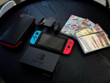 Nintendo Switch; console + games en dock