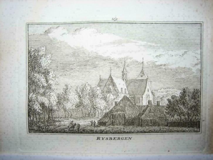 169 / Rijsbergen   Kopergravure 18e Eeuw, Antiek en Kunst, Kunst | Etsen en Gravures, Ophalen of Verzenden