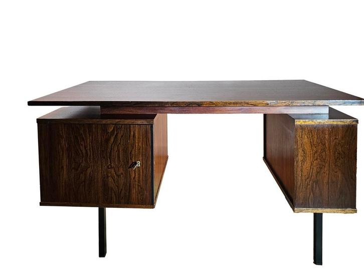 Midcentury 60's design bureau, door Tijsseling., Huis en Inrichting, Bureaus, Gebruikt, Bureau, Ophalen