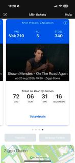 Één Shawn Mendes ticket Ziggo Dome, Eén persoon