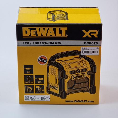 DeWalt DCR020 Bouwradio | Nieuw in doos, Audio, Tv en Foto, Radio's, Nieuw