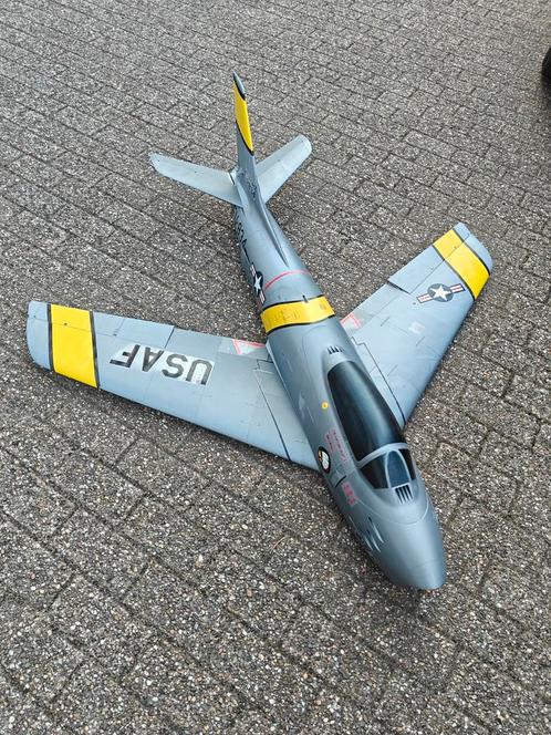 Gigantische 90mm edf f86 sabre met remkleppen en retracts, Hobby en Vrije tijd, Modelbouw | Radiografisch | Vliegtuigen, Elektro