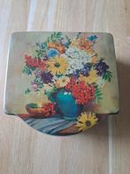 Vintage Engels blik met bloemen in vaas, Verzamelen, Blikken, Ophalen of Verzenden, Gebruikt, Overige, Overige merken