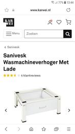 Sanivesk wasmachineverhoger met lade (wit), Witgoed en Apparatuur, Onderdelen en Toebehoren, Zo goed als nieuw, Ophalen