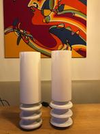 2 Tafellampen “Porceleine Isolator”, Ophalen, Funky,Home,Decoratief,Cool,Retro,Industrieel,Design., Zo goed als nieuw, Minder dan 50 cm