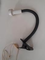 Lamp met klem knijplamp retro vintage 60/70 - zeer nette st., Ophalen, Zo goed als nieuw, Metaal of Aluminium