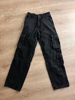 Zwarte Bershka cargo spijkerbroek maat 32, Zwart, Ophalen of Verzenden, Zo goed als nieuw, Maat 34 (XS) of kleiner