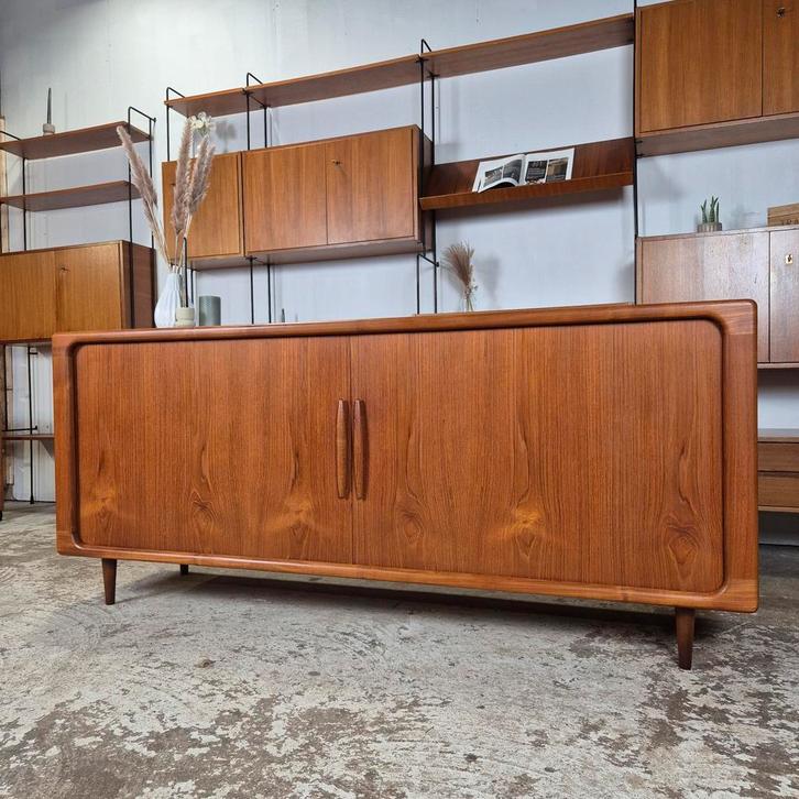Dyrlund vintage jaren 60 teak sideboard, wandkast, tv meubel, Huis en Inrichting, Kasten | Dressoirs, Gebruikt, 150 tot 200 cm
