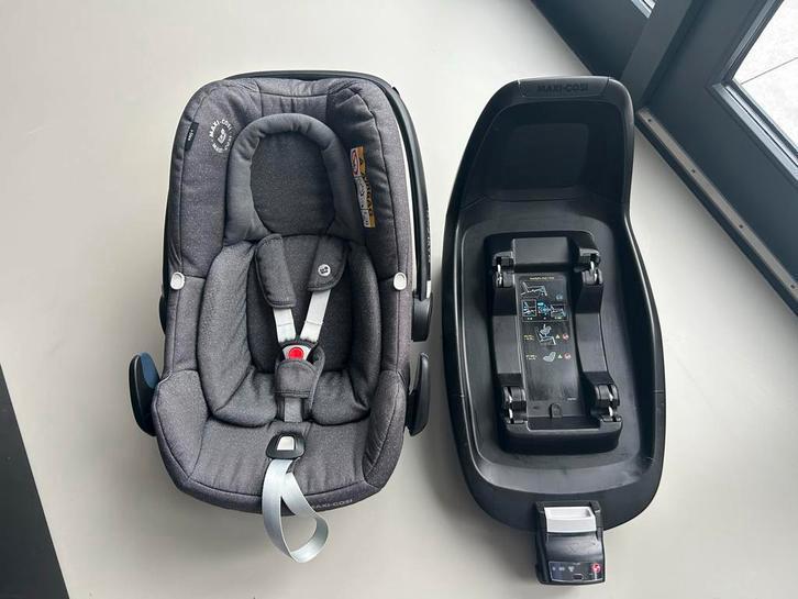 Maxi-Cosi Rock + FamilyFix One i-Size (Sparkling Grey), Kinderen en Baby's, Autostoeltjes, Gebruikt, Maxi-Cosi, 0 t/m 18 kg, Isofix