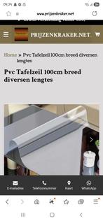Pvc tafelzeil 100cm breed, Huis en Inrichting, Tafelkleden, Ophalen of Verzenden, Nieuw, Rechthoek
