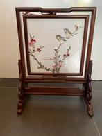 Chinees borduurwerk van Chen Hongying Zijde met houten frame, Antiek en Kunst, Ophalen of Verzenden