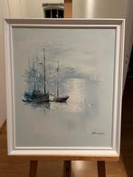 Schilderij: Zeilschepen op zee, Ophalen of Verzenden