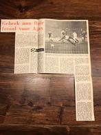 Voetbal krantenartikel Honved Boedapest Ajax november 1978, Verzenden, Ajax