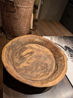 Oude houten schaal voor decoratie, Ophalen of Verzenden
