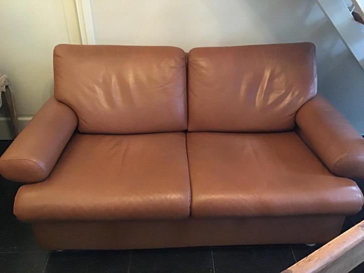 DESIGN”B&B ITALIA “2,5 LEDER ZITBANK “ANTONIO CITTERIO”izgs, Huis en Inrichting, Banken | Bankstellen, Zo goed als nieuw, 75 tot 100 cm