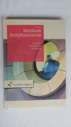 Basisboek Bedrijfseconomie - P. de Boer  978 90 01 79788 1, Ophalen of Verzenden, Zo goed als nieuw, Economie en Marketing