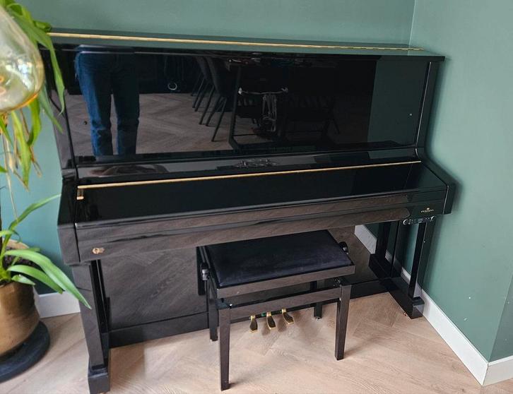 Perzina piano GP129 BB met silent systeem, Muziek en Instrumenten, Piano's, Zo goed als nieuw, Zwart, Ophalen