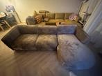 Chaise Longue Bank 3-zits rechts Taupe, Ophalen, Nieuw, Vierpersoons of meer
