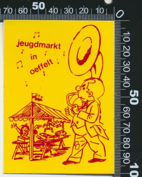 Sticker: Jeugdmarkt Oeffelt, Verzamelen, Stickers, Zo goed als nieuw, Bedrijf of Vereniging, Ophalen of Verzenden