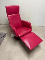 Prominent Lederen Relaxfauteuil - echt leer, Huis en Inrichting, Ophalen, Minder dan 75 cm, Leer, Zo goed als nieuw