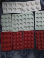 10x Siliconen Bakvormen -, Ophalen of Verzenden, Gebruikt, Taarten, Bakvorm