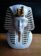 Vintage farao porselein beeld hoofd tutankamon groot, Verzamelen, Beelden en Beeldjes, Ophalen of Verzenden, Zo goed als nieuw
