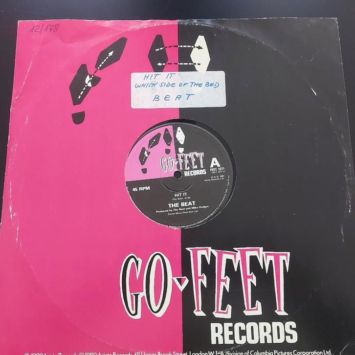 12 inch Maxisingel The Beat - Hit It (1981), Cd's en Dvd's, Vinyl | Pop, 1980 tot 2000, 12 inch, Ophalen of Verzenden