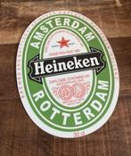 Reclamebord Heineken. AMSTERDAM - ROTTERDAM, Ophalen of Verzenden, Zo goed als nieuw, Reclamebord, Plaat of Schild, Heineken