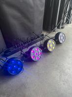 Set mini led par 4 stuks NIEUW, Muziek en Instrumenten, Licht en Laser, Ophalen of Verzenden, Nieuw, Licht
