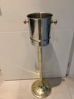 Champagne ,wijn, koeler met bronzen voet, Ophalen of Verzenden, Gebruikt, Rond, Overige materialen