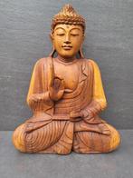 Houten Boeddha/Vitarka Mudra/Handgemaakt/Azië/40 cm, Ophalen of Verzenden, Nieuw