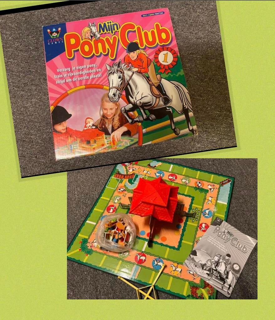 * Mijn pony club * bord spel zga nieuw (paardenspel), Drie of vier spelers, Ophalen of Verzenden, Zo goed als nieuw