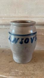 Oude ansjovis pot carlotte antiek en brocante, Ophalen of Verzenden