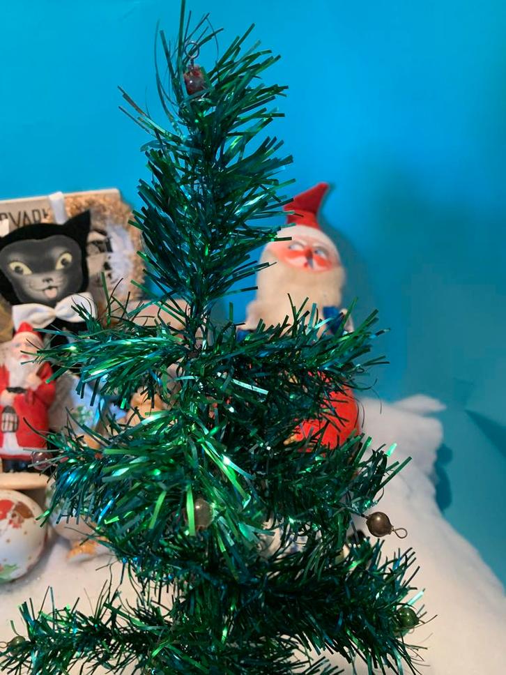 Antiek tinsel kerstboom, Diversen, Kerst, Zo goed als nieuw, Ophalen of Verzenden