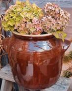 Geglazuurde Franse Grespot/keramieken pot, Ophalen, Gebruikt, Overige kleuren, Aardewerk of Porselein