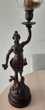 Fraaie staande antieke olielamp, Antiek en Kunst, Antiek | Lampen, Ophalen