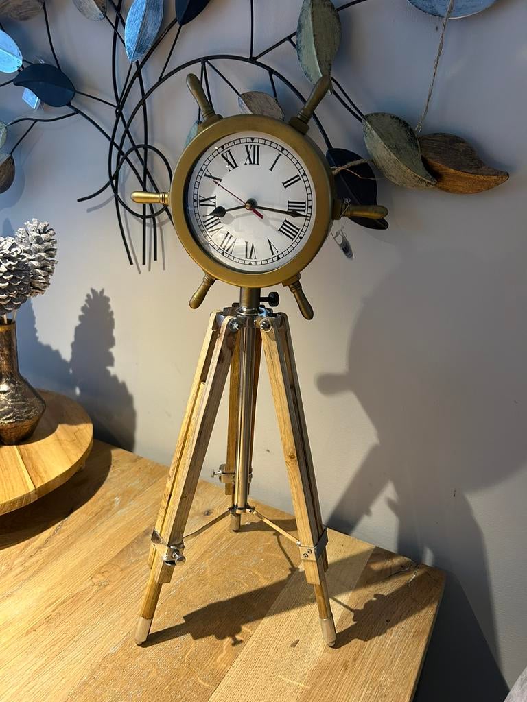 Partijhandel; 10 stuks klokken op statief te koop, Huis en Inrichting, Ophalen, Zo goed als nieuw, Analoog, Staande klok