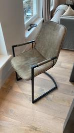 Green Suede Dining Chairs, Ophalen, Overige materialen, Overige kleuren, Zo goed als nieuw