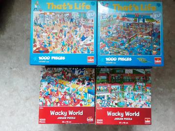  That's life en Wacky World puzzels. ( 21 voor 37,50) beschikbaar voor biedingen