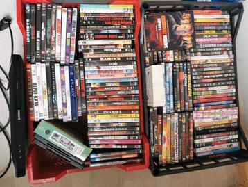 DVD Collectie + Philips DVD-speler beschikbaar voor biedingen