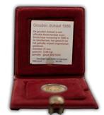Nederland Gouden Dukaat 1986 in cassette, Ophalen of Verzenden, Goud